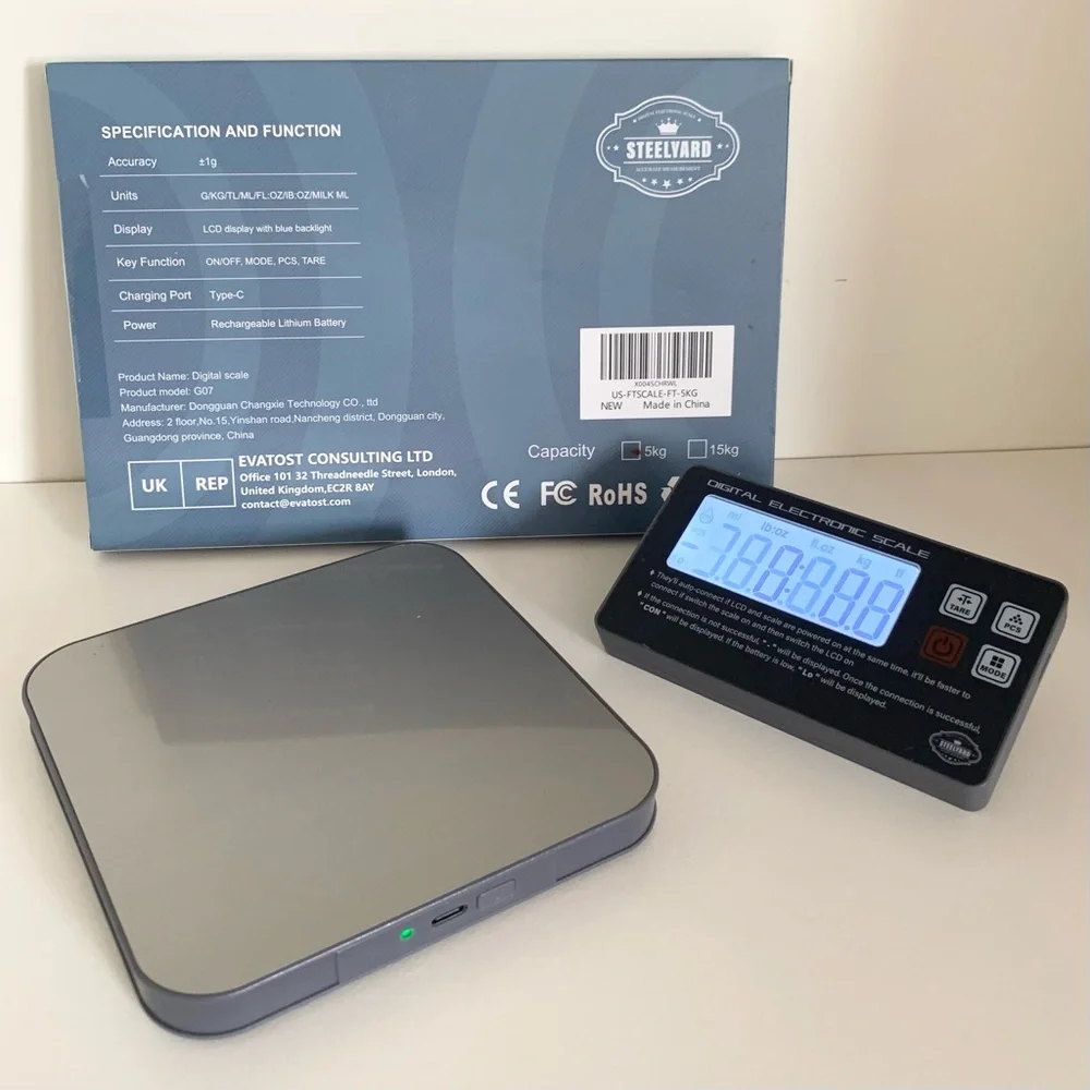Bluetooth Digital Electric Scale wireless rechargeable